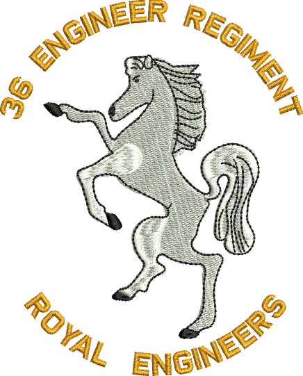 36 Engr Regt Embroidered Polo Shirt