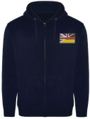 UK German Flag Zipped Hoodie