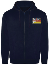 UK German Flag Zipped Hoodie