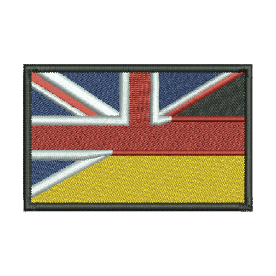 UK German Flag Patch