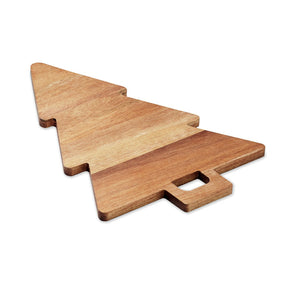 Engraved Acacia Christmas Tree Serving Board