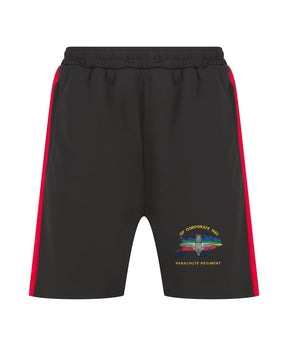 Op Corporate Parachute Regiment Shorts black and red