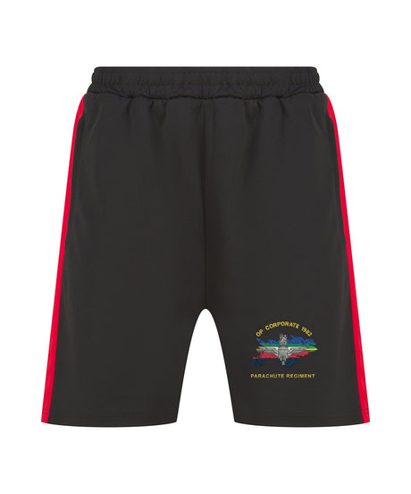 Op Corporate Parachute Regiment Shorts black and red
