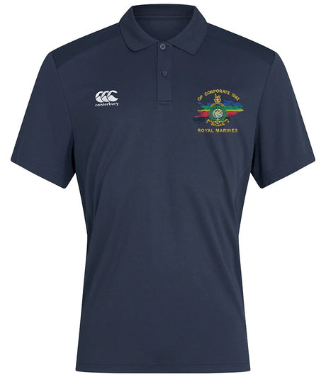 Op Corporate Royal Marines Canterbury polo in Navy