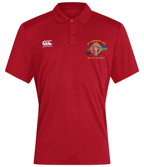Op Corporate Welsh Guards Canterbury polo in Flag Red