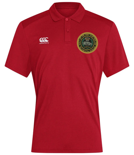 Royal Tank Regiment Veteran Canterbury Club Dry Polo Flag Red
