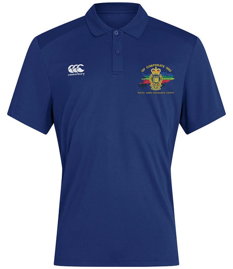 Op Corporate Royal Army Ordnance Corps Canterbury polo in Royal Blue