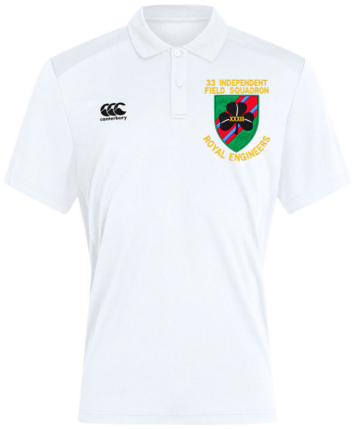 33 Indep Field Sqn Canterbury polo in White