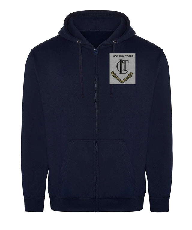 HQ 1 (BR) Corps Zipped Hoodie