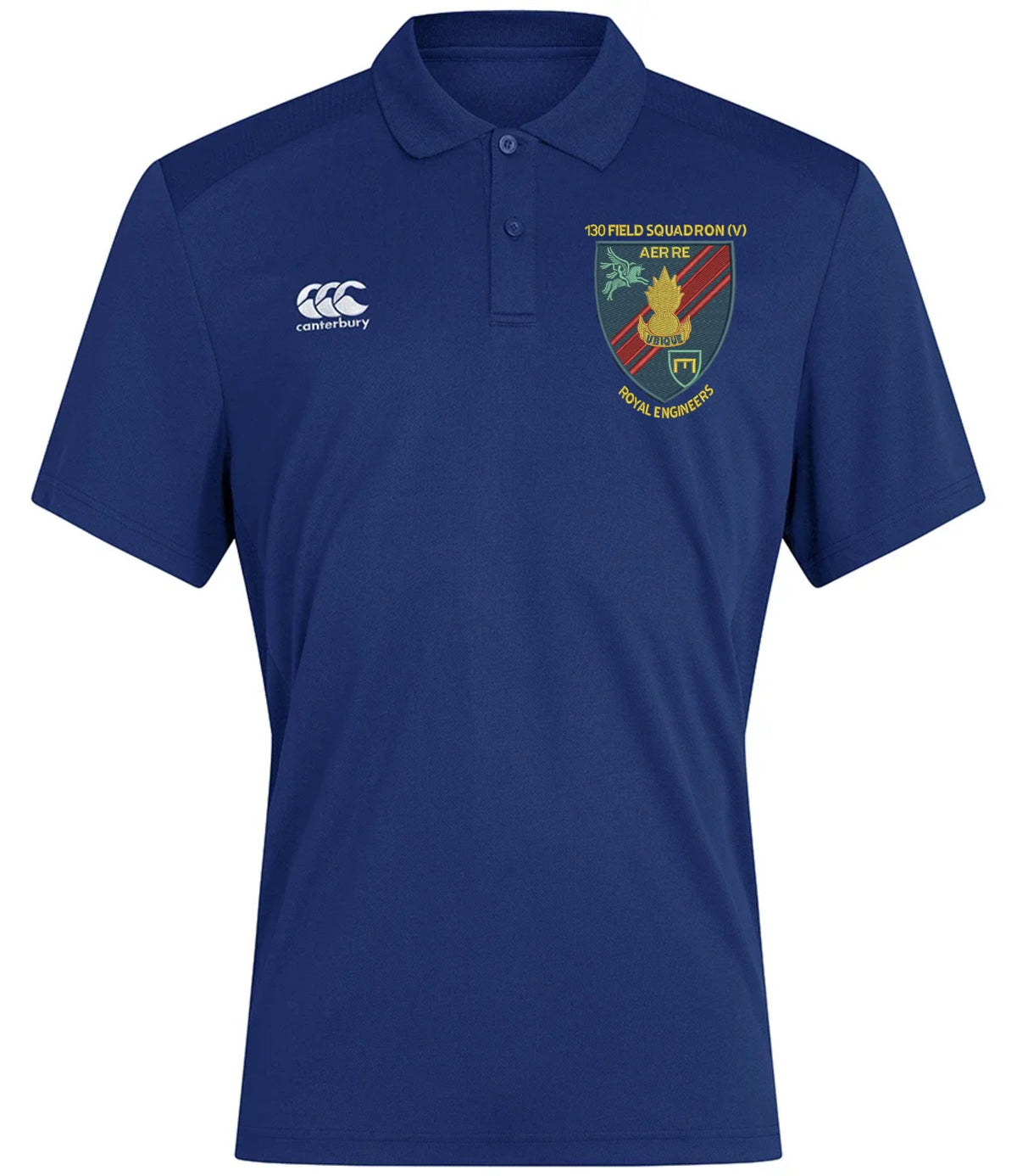 130 Field Squadron Canterbury Club Dry Polo Royal Blue