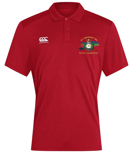 Op Corporate Royal Engineers Canterbury polo in Flag Red
