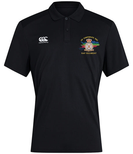 Op Corporate RAF Regiment Canterbury polo in Black