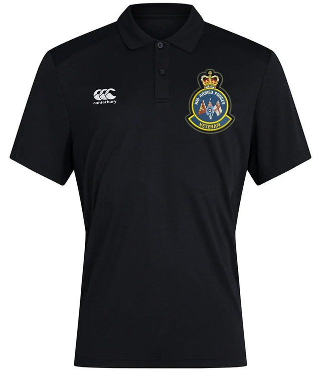HM Armed Forces Veteran Canterbury Club Dry Polo Black