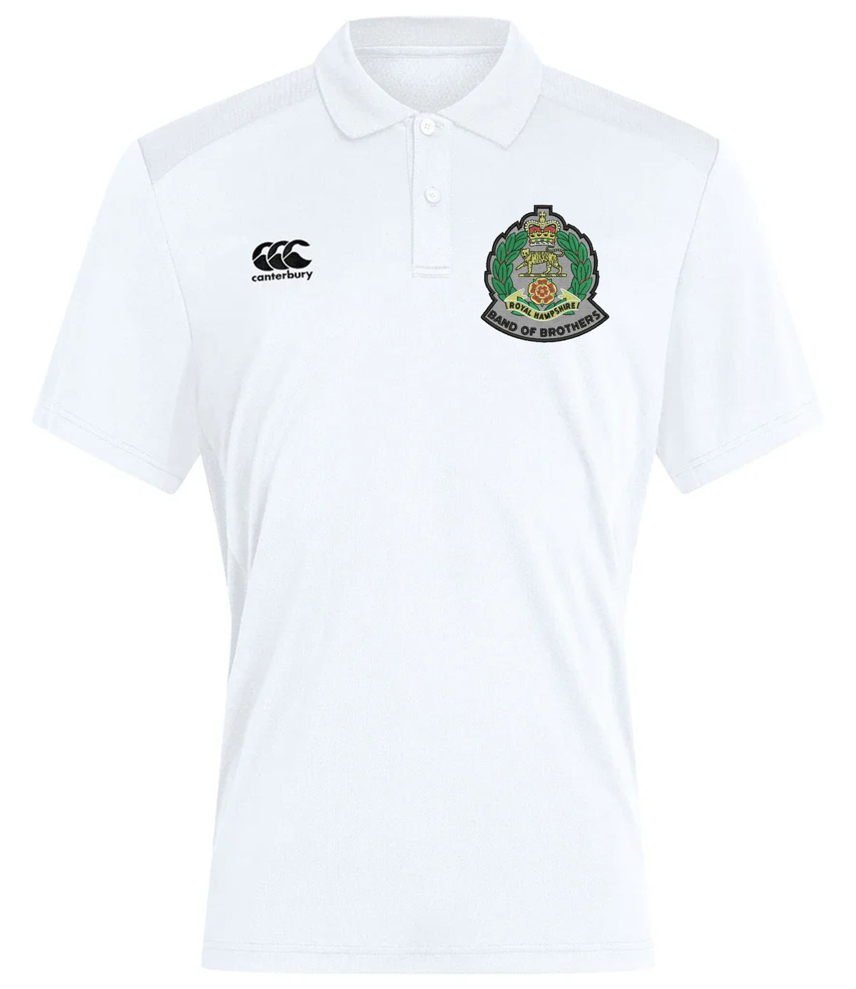 Royal Hampshire Band of Brothers Canterbury Club Dry Polo White