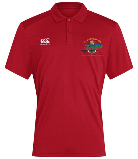 Op Corporate Royal Army Medical Corps Canterbury polo in Flag Red