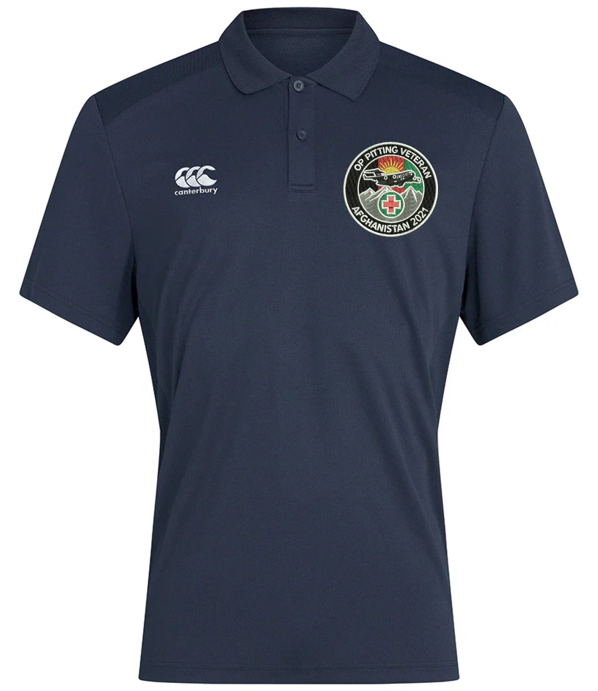 Op Pitting Veteran Canterbury Club Dry Polo Navy