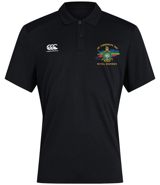 Op Corporate Royal Marines Canterbury polo in Black