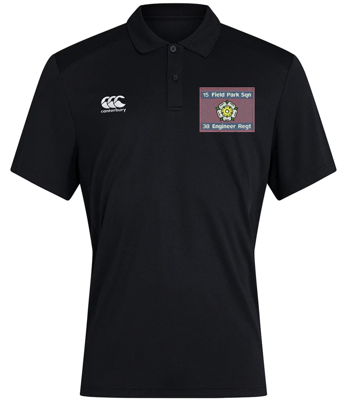 15 Field Park Squadron Canterbury Club Dry Polo Black