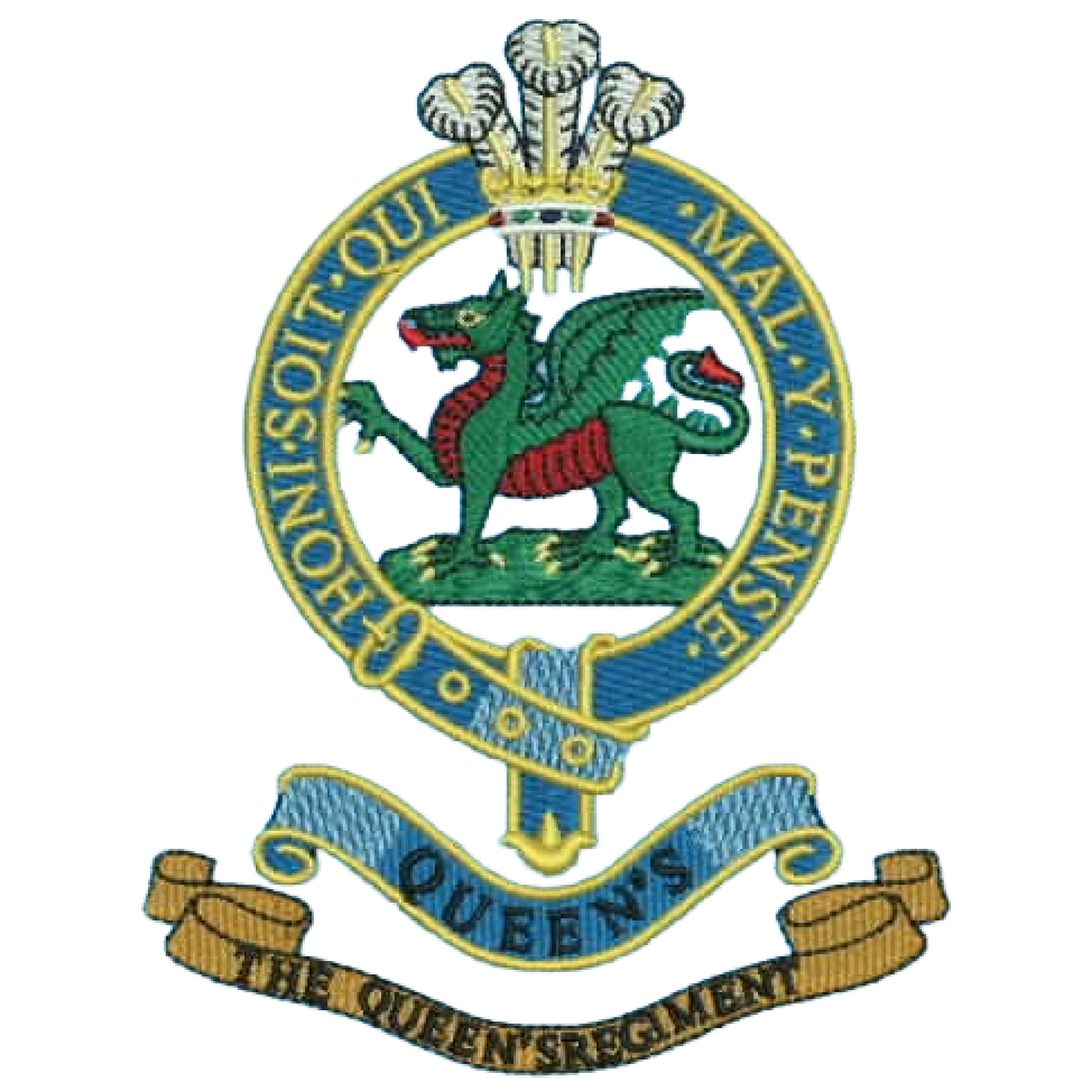 The Queen's Regiment Patch