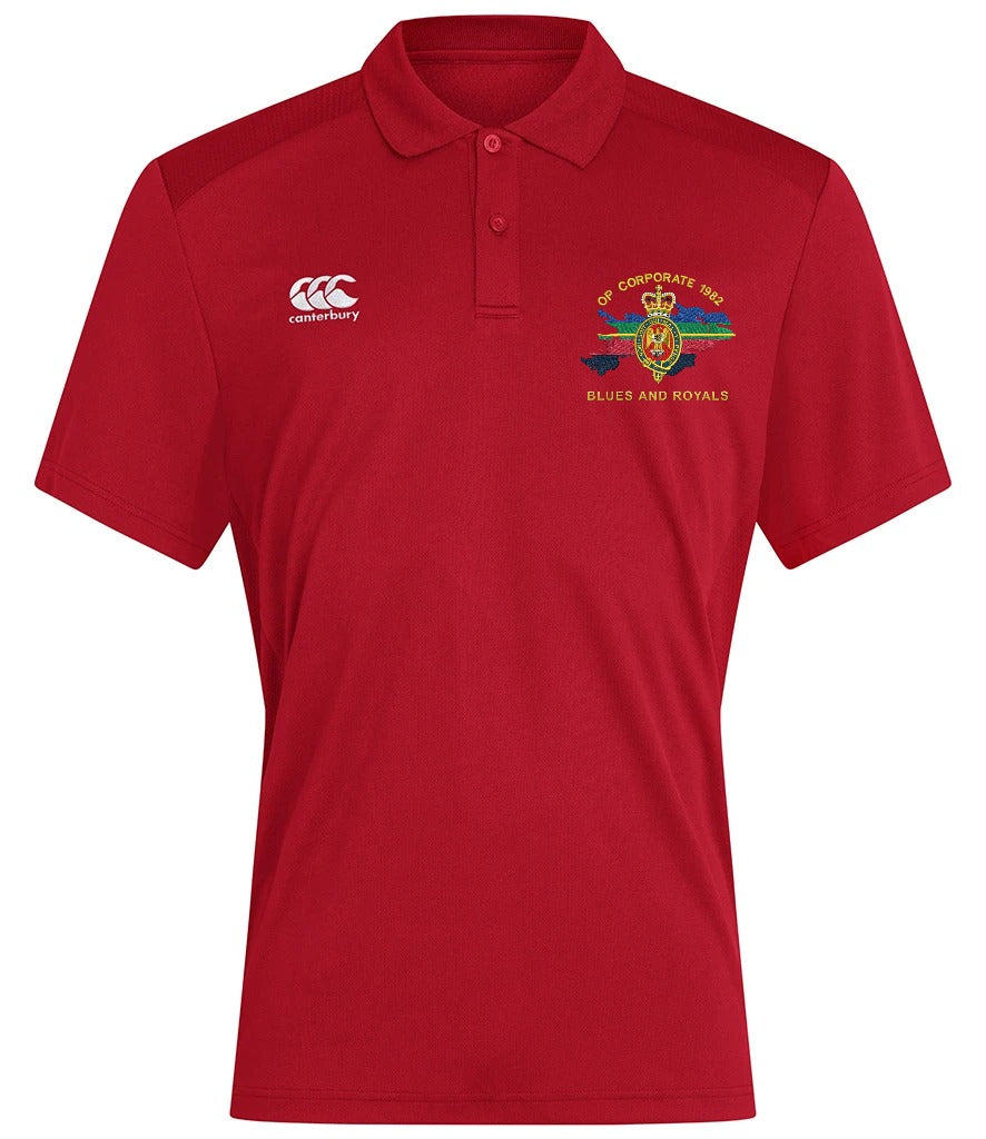 Op Corporate Blues and Royals Canterbury polo in Flag Red