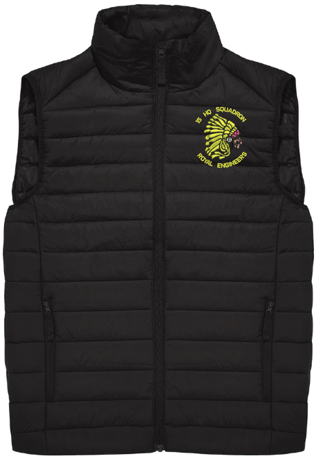 15 HQ Sqn Padded Gilet badge mockup