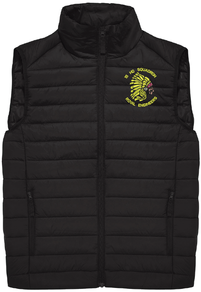15 HQ Sqn Padded Gilet badge mockup