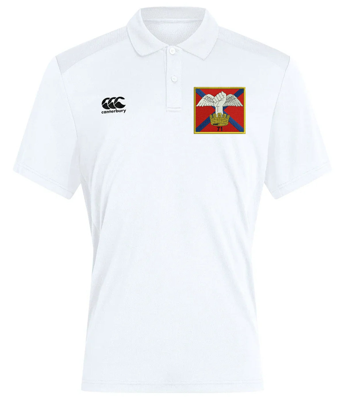71 Engineer Regiment Canterbury Club Dry Polo White