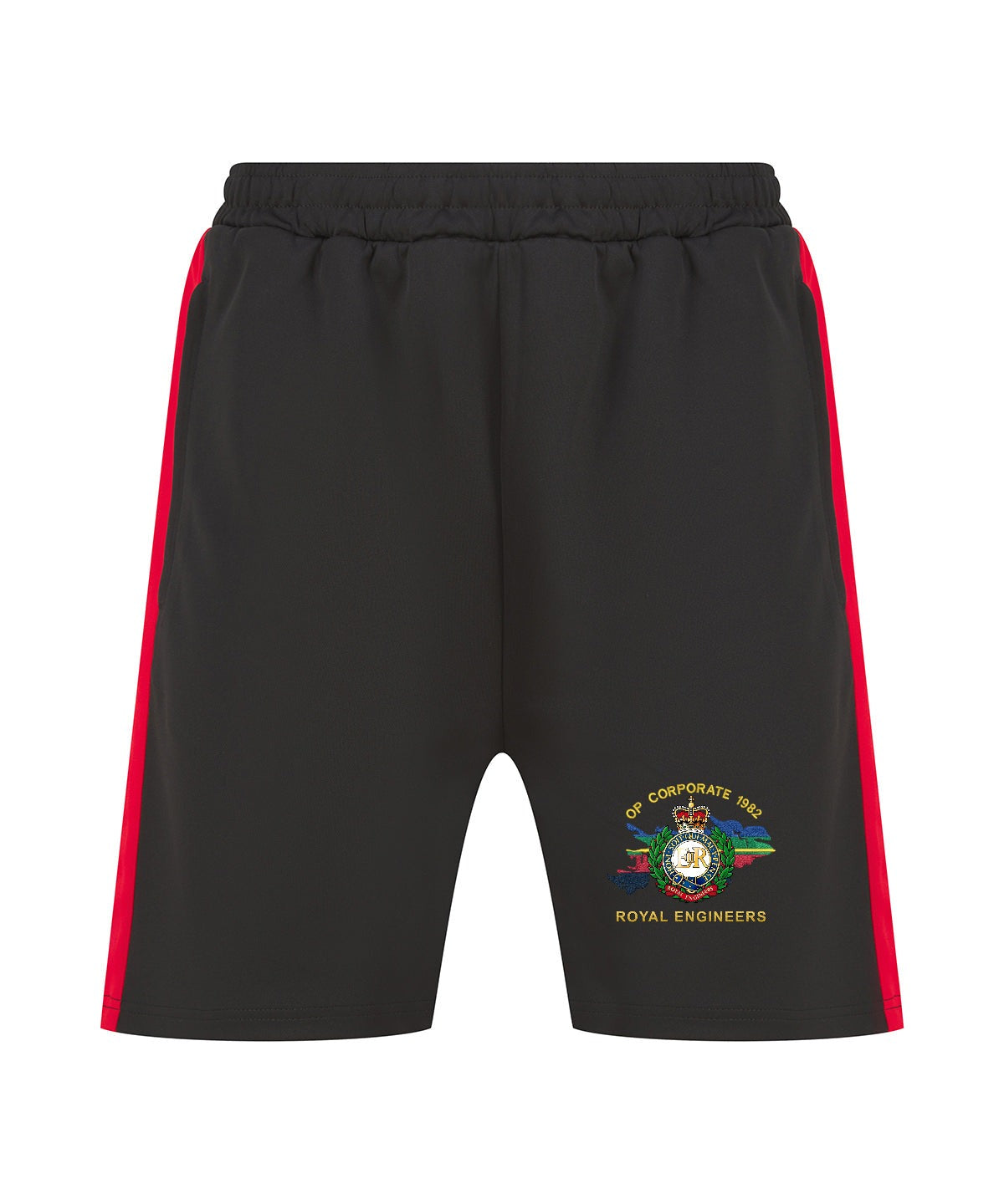 Op Corporate Royal Engineers Shorts black and red