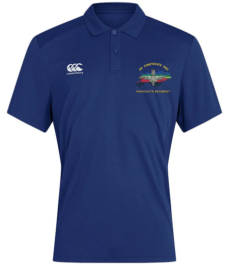 Op Corporate Parachute Regiment Canterbury polo in Royal Blue