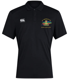 Op Corporate Royal Artillery Canterbury polo in Black