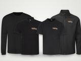 Kickstarter bundle: polo, t-shirt, jumper and softshell with your logo