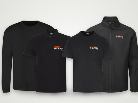 Kickstarter bundle: polo, t-shirt, jumper and softshell with your logo