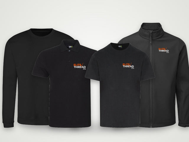 Kickstarter bundle: polo, t-shirt, jumper and softshell with your logo