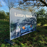 Heras fence banner for a new housing development