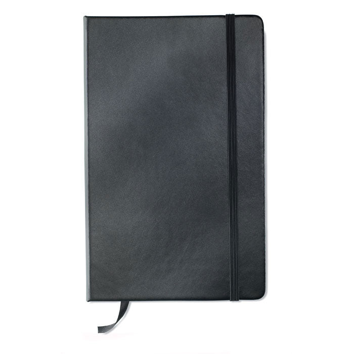 Engraved A5 Lined Notebook, Black