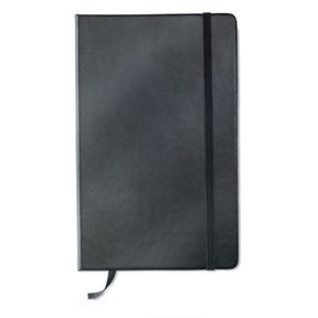 Engraved A5 Lined Notebook, Black