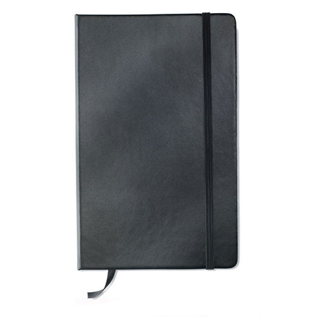 Engraved A5 Lined Notebook, Black