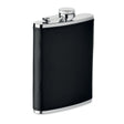 Engraved Slim Hip Flask 200ml, Black