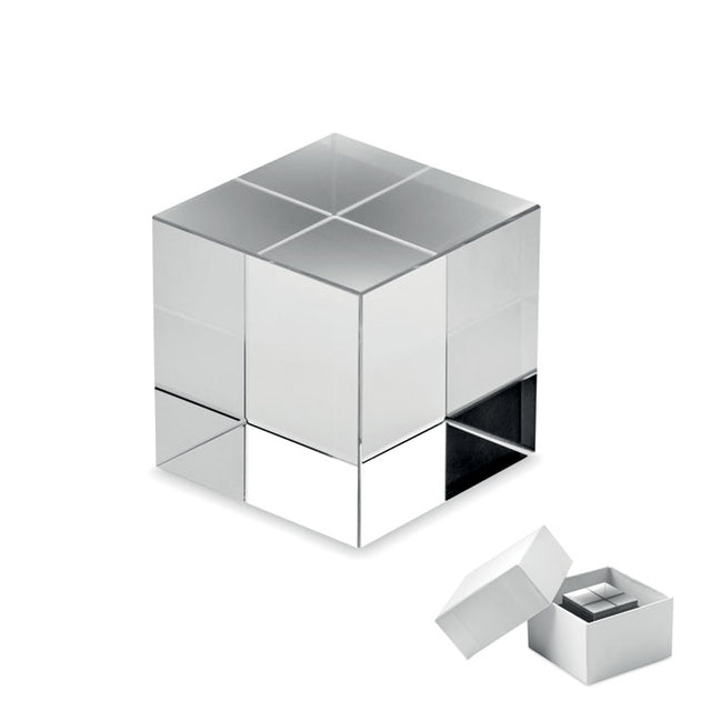 Engraved Glass Cube Award