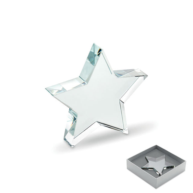 Engraved Glass Star Award