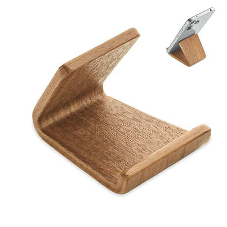 Engraved Walnut Phone Stand