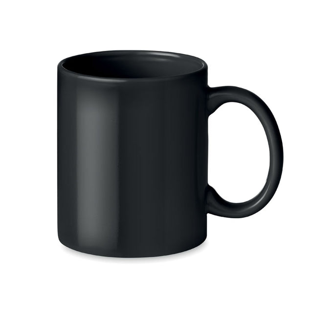 Engraved Ceramic Mug 300ml, Black