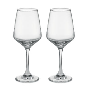 Engraved Set of 2 Wine Glasses
