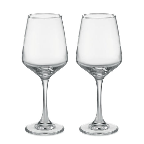 Engraved Set of 2 Wine Glasses