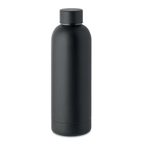 Engraved Double Wall Sports Bottle 500ml, Black