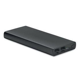 Engraved 10000mAh Fast Charge Power Bank, Black