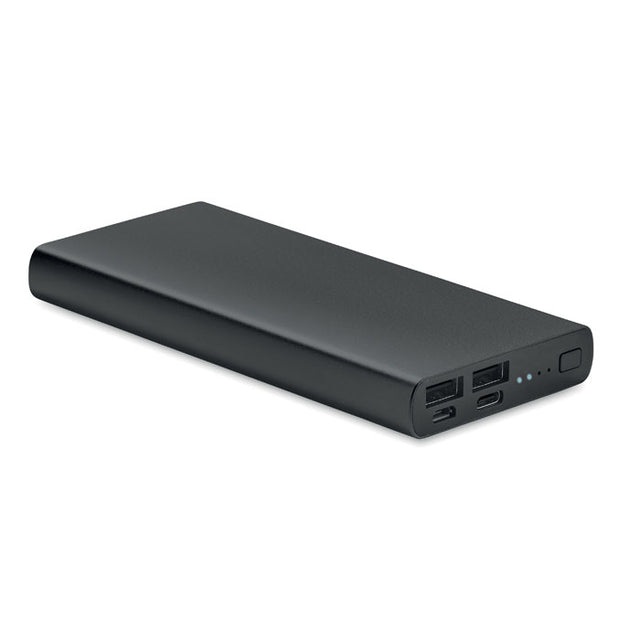 Engraved 10000mAh Fast Charge Power Bank, Black