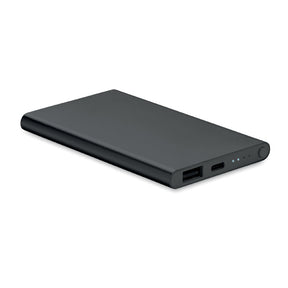 Engraved 4000mAh Slim Power Bank, Black