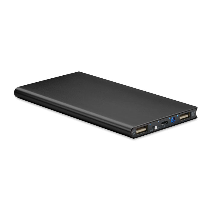 Engraved 8000mAh Power Bank, Black