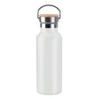 Engraved Double Wall Flask 500ml, White